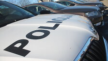 Policijos automobilių pristatymas