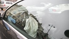 I&scaron;&scaron;ovus saugos oro pagalvė BMW automobilyje