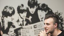 Kazimieras Lik&scaron;a pristato naująjį grupės &bdquo;Karma&ldquo; albumą &bdquo;Gyvenimo pradžia&ldquo; / I. Gelūno nuotr.