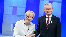 LRT debatai. Ingrida &Scaron;imonytė ir Gitanas Nausėda. 