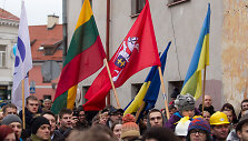 Užupio konstitucijos ukrainiečių kalba atidengimas 2014 m. vasarį