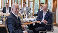 JAV lyderis Joe Bidenas ir Vokietijos kancleris Olafas Scholzas