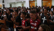 Pamaldos mirusiems jauniesiems &bdquo;Flamengo&ldquo; futbolininkams atminti