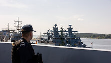 Ekskursija JAV karo laive &bdquo;USS New York&ldquo; / Teodoras Biliūnas/BNS nuotr.