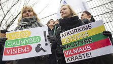Piketas prie Vilniaus rajono savivaldybės