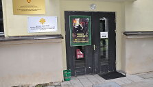 Įėjimas į Kra&scaron;to apsaugos savanorių pajėgų Tel&scaron;iuose patalpas