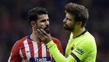 Diego Costa ir Gerardas Pique