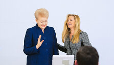 Dalia Grybauskaitė ir Emily Vacher