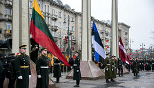 Trijų Baltijos valstybių vėliavų pakėlimo ceremonija