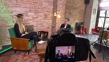 Laura Digrytė- &Scaron;ertvytienė ir laidos vedėjas Dalius Stankevičius