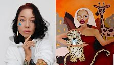 Modesta Butautytė-Monisha ir jos siųstas paveikslas