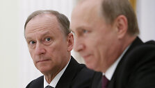 N. Patru&scaron;evas ir V. Putinas / SERGEI KARPUKHIN / AFP