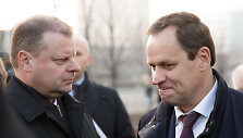 Saulius Skvernelis ir Valdemaras Toma&scaron;evskis