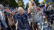 Aktyvistų protestas Var&scaron;uvoje 