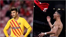 &bdquo;Barcelona&ldquo; gynėjas Gerardas Pique ir Cristiano Ronaldo