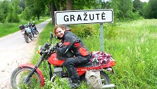 Kelionės motociklu &bdquo;Aplink Lietuvą 2015&ldquo; akimirka