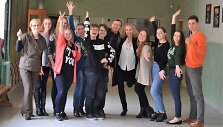 Projekto &bdquo;Gyvenu laisvai!&ldquo; įgyvendinimo akimirka. 