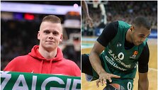 B.Daviesas ir &bdquo;Žalgiris&ldquo; klupo Eurolygos mače, bet sulaukė sirgalių, tarp jų plaukimo čempiono D.Rap&scaron;io paramos.