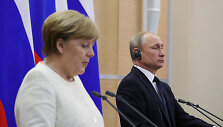 A.Merkel ir V.Putino susitikimas Maskvoje