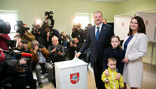 Saulius Skvernelis balsavo Prezidento rinkimuose