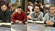 I&scaron; kairės: Justas Sema&scaron;ka, Aldas Gomas, Rytis Kriūnas ir Arūnas Sapitavičius / meritpoker.com nuotr.