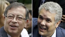 Gustavo Petro ir Ivanas Duque 