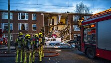 Per sprogimą Hagoje sugriuvo namo fasadas 