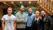 Donatas Montvydas, Justinas Jarutis, Rolandas Mackevičius, Inga Jankauskaitė ir Leonas Somovas