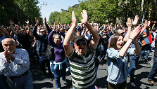 Armėnijoje atsinaujino protestai