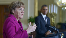 Angelos Merkel ir Baracko Obamos susitikimas Baltuosiuose rūmuose