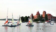 Trakų miesto &scaron;ventės akimirka