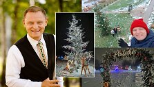 Liudas Mikalauskas ir Pluti&scaron;kių kaimo Kalėdų eglė