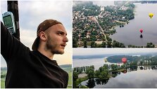 Skrydis oro balionu vir&scaron; Zarasų