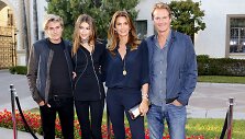 Cindy Crawford ir Rande'as Gerberis su vaikais Kaia ir Presley 