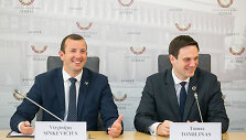 Virginijus Sinkevičius ir Tomas Tomilinas