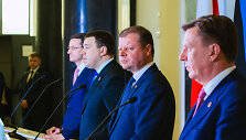 Mateuszas Morawieckis, Juri Ratas, Saulius Skvernelis ir Maris Kučinskis