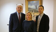 Klaipėdos universiteto nauji prorektoriai (i&scaron; kairės):Benediktas Petrauskas, Sonata Mačiulskytė, Darius Daunys