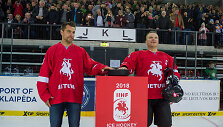 Dainius Zubrus ir Darius Kasparaitis 