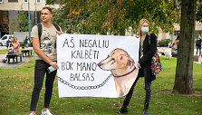 Mitingas už gyvūnų teises