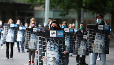 Protestas prie&scaron; audinių fermas Nyderlanduose