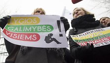 Piketas prie Vilniaus rajono savivaldybės