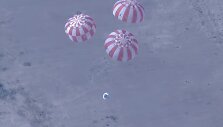 Kosminės kapsulės &bdquo;Orion&ldquo; para&scaron;iutų bandymas