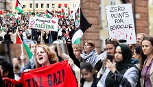 Malmės gatvėse &ndash; protestas prie&scaron; Izraelio dalyvavimą &bdquo;Eurovizijoje&ldquo;