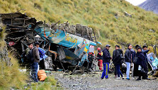 Autobuso avarija Bolivijoje