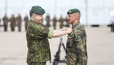 Rukloje vyko NATO prie&scaron;akinių pajėgų bataliono kovinės grupės rotacijų ir vadovybės pasikeitimo ceremonija