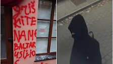 Temos iliustracija: suniokota parduotuvė, užfiksuotas įtariamasis