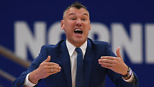 Eurolygos rungtynės tarp Maskvos CSKA &ndash; Kauno &bdquo;Žalgiris&ldquo;. &Scaron;arūnas Jasikevičius