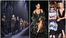 Veros Wang kolekcijos modeliai (kairėje) ir vie&scaron;nios: Vanessa Hudgens, Anna Wintour ir Maria Sharapova