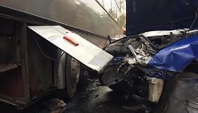 Kaune susidūrė automobilis &bdquo;&Scaron;koda&ldquo; ir autobusas &bdquo;Bova&ldquo;