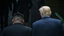 Kim Jong Unas ir Donaldas Trumpas